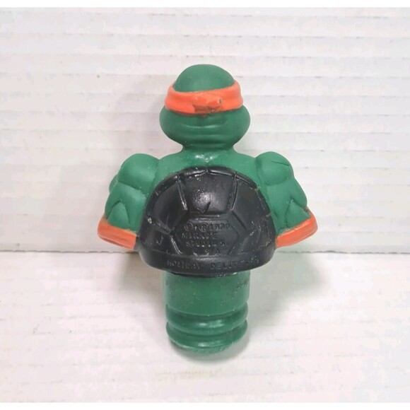 Teenage Mutant Ninja Turtles Michelangelo Holiday Delights Candy Topper 1990 Top - Picture 2 of 3